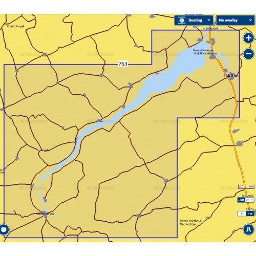 5G763S Navionics+ Small Gold, Новосибирское водохранилище